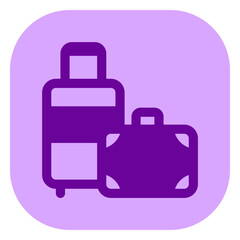 Editable baggage, luggage, suitcase vector icon. Part of a big icon set family. Perfect for web and app interfaces, presentations, infographics, etc