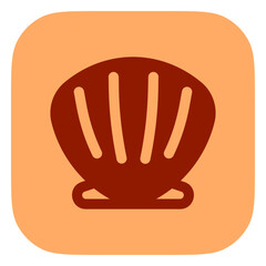 Obraz premium Editable sea shell vector icon. Part of a big icon set family. Perfect for web and app interfaces, presentations, infographics, etc