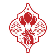 Christmas Ornament Red Design Gift Ornaments Design