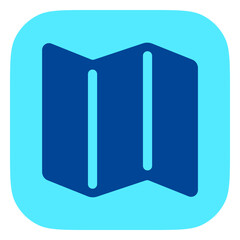 Editable map vector icon. Map, location, navigation. Part of a big icon set family. Perfect for web and app interfaces, presentations, infographics, etc