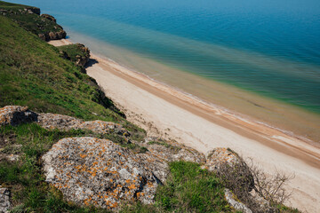 Obraz premium Beautiful landscape on sea beach