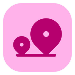 Editable location tracking vector icon. Map, location, navigation. Part of a big icon set family. Perfect for web and app interfaces, presentations, infographics, etc