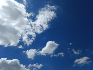 Blue sky and house and temple