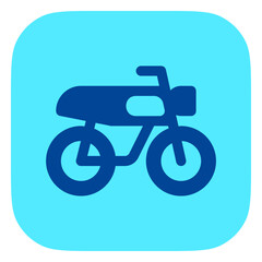 Fototapeta na wymiar Editable motorbike vector icon. Vehicles, transportation, travel. Part of a big icon set family. Perfect for web and app interfaces, presentations, infographics, etc