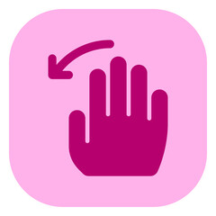 Editable hand swipe left vector icon. Part of a big icon set family. Perfect for web and app interfaces, presentations, infographics, etc