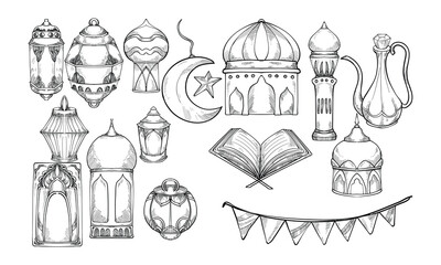 ramadhan theme handdrawn collection