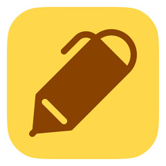 Editable pen, write vector icon. Part of a big icon set family. Perfect for web and app interfaces, presentations, infographics, etc