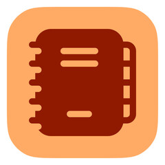 Editable journal, diary, notebook vector icon. Part of a big icon set family. Perfect for web and app interfaces, presentations, infographics, etc