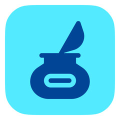 Editable quill, ink pot vector icon. Part of a big icon set family. Perfect for web and app interfaces, presentations, infographics, etc