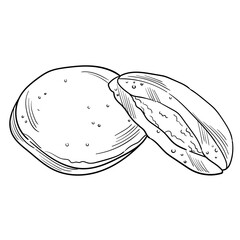 Hand Drawn Bread Illustration Set