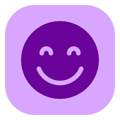 Editable friendly, smiling face vector icon. Part of a big icon set family. Perfect for web and app interfaces, presentations, infographics, etc