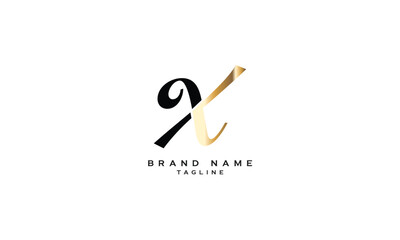 XL, LX, Abstract initial monogram letter alphabet logo design