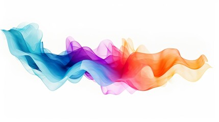 Rainbow wave. Colorful