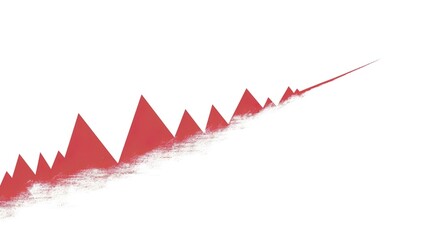 red arrow up line hand