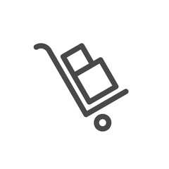 Hand trolley icon