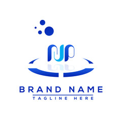 Letter NP blue Professional logo for all kinds of business © soyibakter