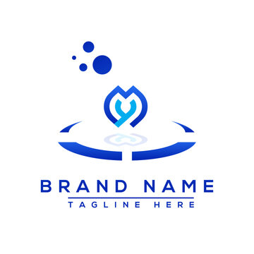 Letter MY blue Professional logo for all kinds of business