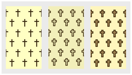 set of cristian cross wallpaper background,  Easter and Christmas