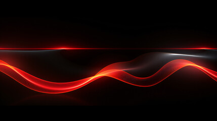 A dark background with red lines