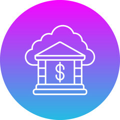 Cloud Banking Icon