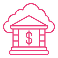 Cloud Banking Icon
