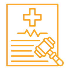 Obraz premium Health Law Icon