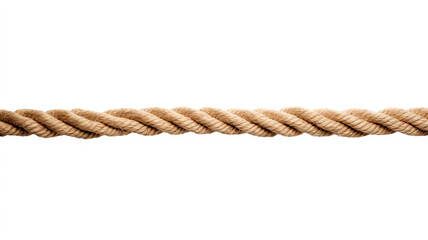 Isolated and seamless rope on white background. AI Generative.