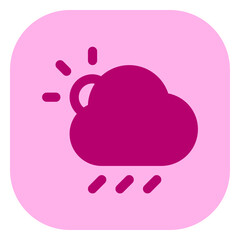 Editable sunshower vector icon. Part of a big icon set family. Perfect for web and app interfaces, presentations, infographics, etc