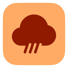 Editable rain, sleet, hail fall vector icon. Part of a big icon set family. Perfect for web and app interfaces, presentations, infographics, etc