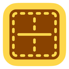 Editable middle center border vector icon. Part of a big icon set family. Perfect for web and app interfaces, presentations, infographics, etc