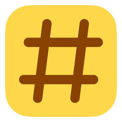 Editable hashtag vector icon. Part of a big icon set family. Perfect for web and app interfaces, presentations, infographics, etc