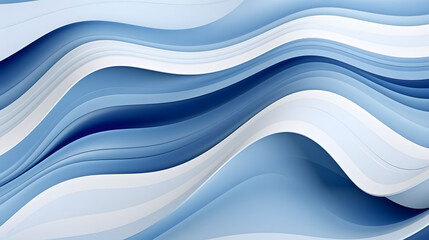Obraz premium Wavy pattern background in shades of blue and white