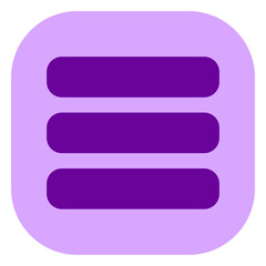 Obraz premium Editable vector row, list, menu icon. Part of a big icon set family. Perfect for web and app interfaces, presentations, infographics, etc