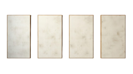 Set of Canvas Boards Isolated on Transparent or White Background, PNG