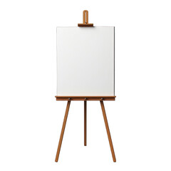 Easel Isolated on Transparent or White Background, PNG