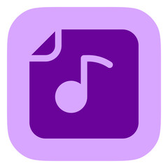 Editable vector music file icon. Part of a big icon set family. Perfect for web and app interfaces, presentations, infographics, etc