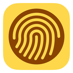 Editable vector fingerprint scan icon. Part of a big icon set family. Perfect for web and app interfaces, presentations, infographics, etc