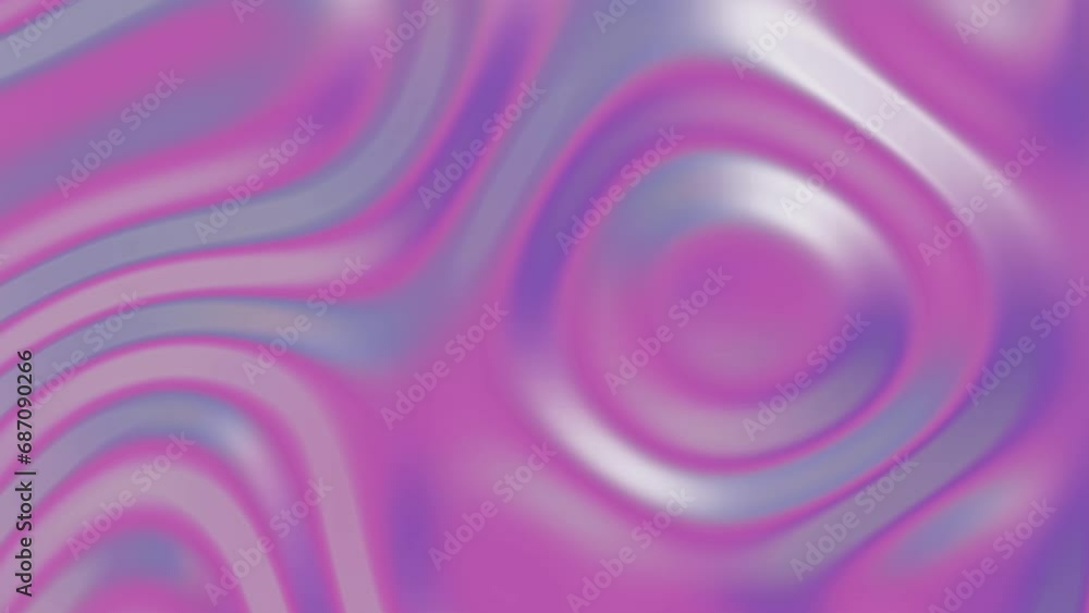 Poster 3d abstract holographic pink and purple silk waves texture. chrome morph fluid, y2k retro style back
