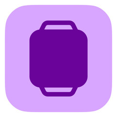 Editable vector blank square smartwatch screen icon. Part of a big icon set family. Perfect for web and app interfaces, presentations, infographics, etc