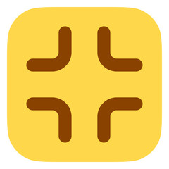 Editable vector exit fullscreen icon. Black, transparent white background. Part of a big icon set family. Perfect for web and app interfaces, presentations, infographics, etc