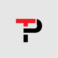 TP Letter Logo Vector Concept Icon Trademark. Universal TP Logotype Brand