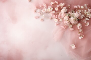 Fototapeta premium A floral wallpaper and background for invitation card design