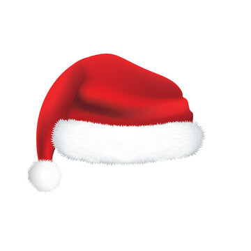 Santa Claus red hat isolated or transparent png, Merry Christmas or X mas