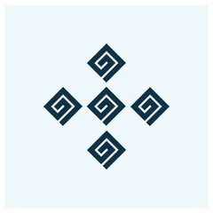 Kamon Symbols of Japan. Japanesse clan kamon crest symbol. japanese ancient family stamp symbol. A symbol used to decorate and identify people in family. Sumitat Inazuma
