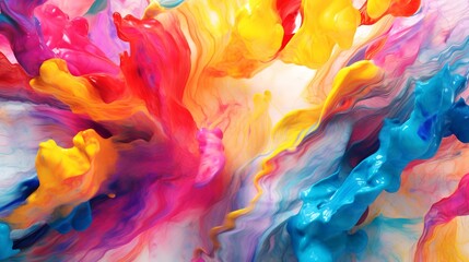 Abstract background of acrylic paint mixing in water. Colorful abstract background