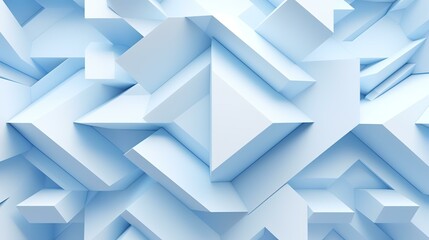 Abstract blue geometric background. 3d rendering, 3d illustration.