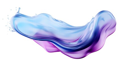 Abstract blue and purple water splash. 3d rendering, 3d illustration.