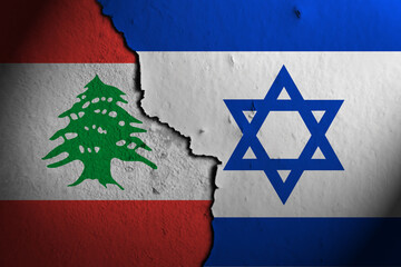 Relations between lebanon and israel - obrazy, fototapety, plakaty