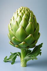 Obraz premium Artichoke. Portrait. Ideal for advertising or banner.