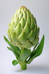 Obraz premium Artichoke. Portrait. Ideal for advertising or banner.